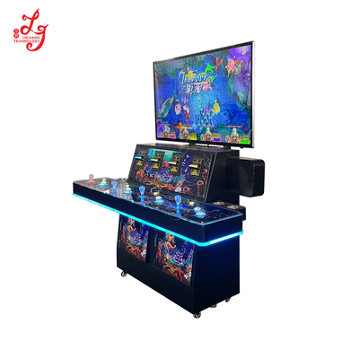 Fish Hunter 4 Players Stand Up Fish Tables Cabinet With 55 Inch HD LG Monitor 4 Seats Fish Game Machines