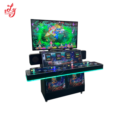 Fish Hunter 4 Players Stand Up Fish Tables Cabinet With 55 Inch HD LG Monitor 4 Seats Fish Game Machines