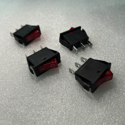 3 Pins 2 Position ON/Off Red Rocker Switch Toggle For Sale