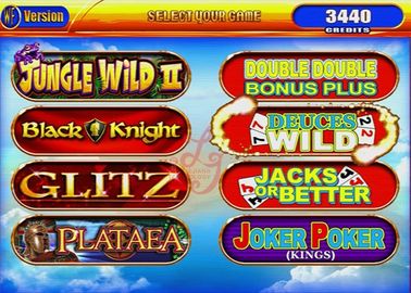 220V Video Slot Machines  ,  8 in 1 Joker Poker King Double Double Bonus Plus Jackpot Gambling Game Machine